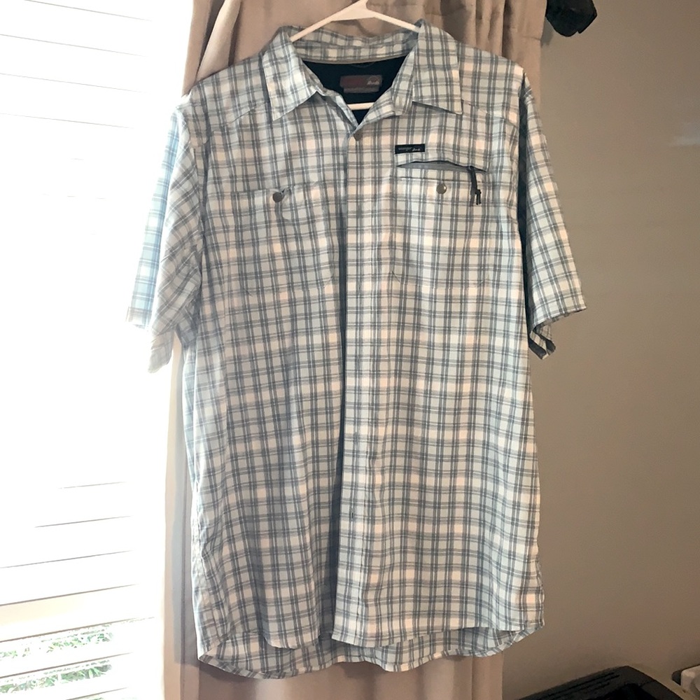 Wrangler Outdoor Blue Plaid Shirt